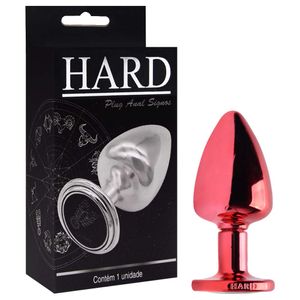 Plug Anal G Metal Vermelho Signos Hard