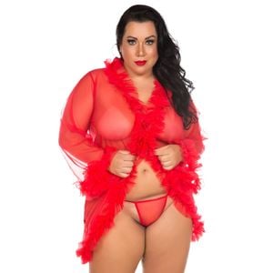 Robe Plus Size Frufru Pimenta Sexy