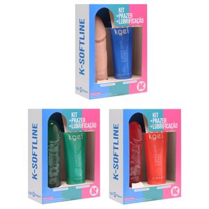 Kit K Softline Lubrificante Penis De Borracha Kgel