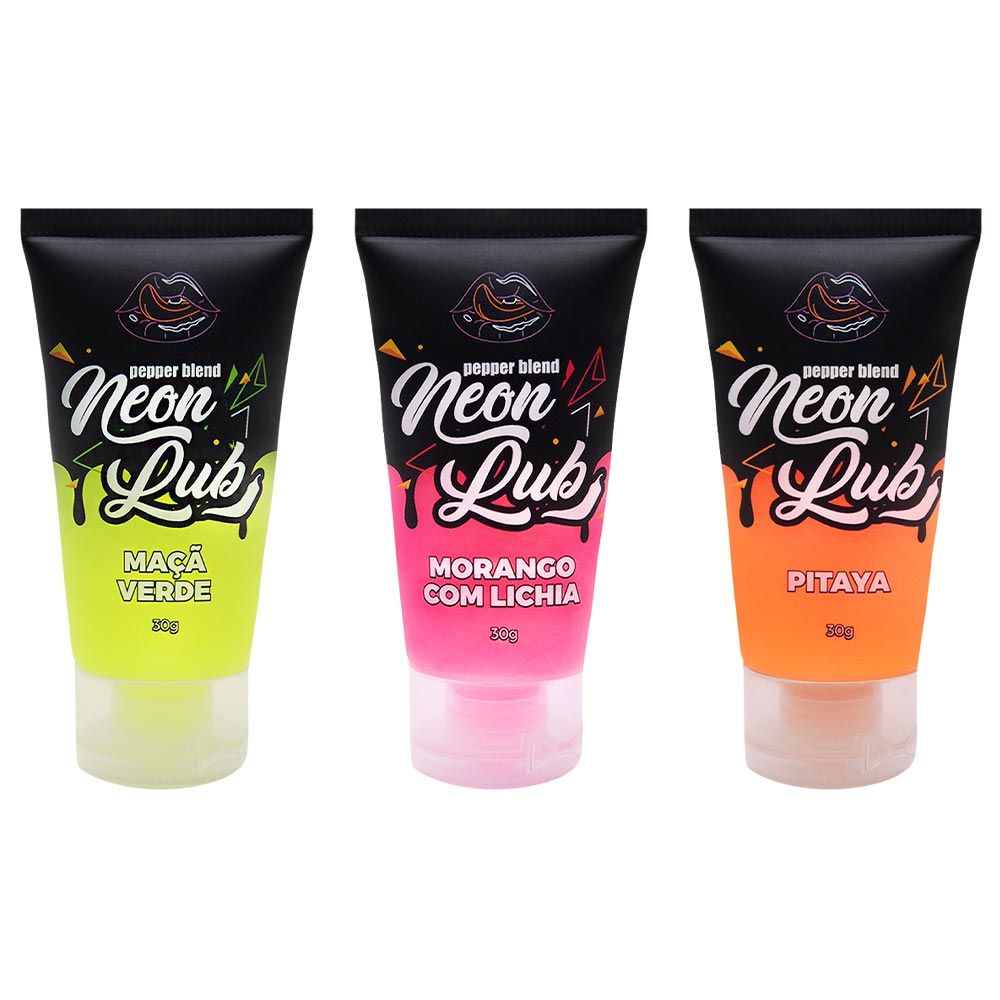 Neon Lub Lubrificante Comestível 30g Pepper Blend Gall Sex Shop 7296