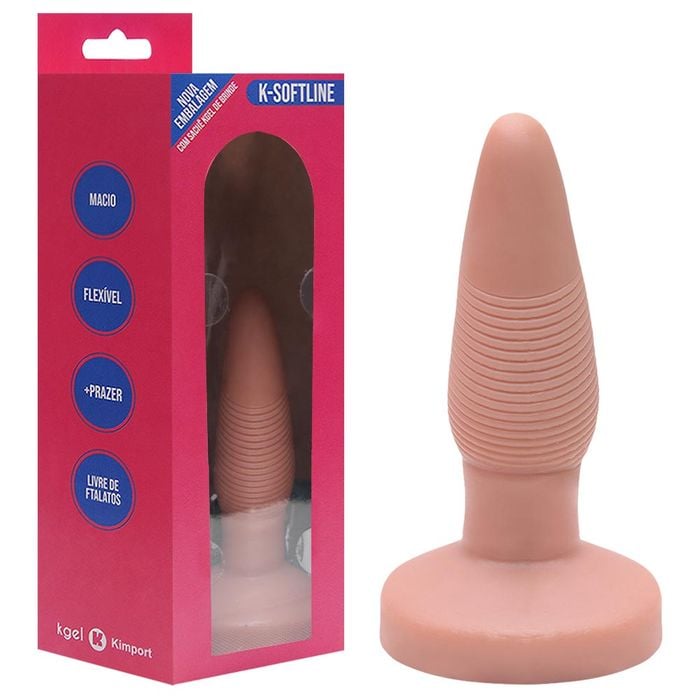 Plug Anal Maciço 14 X 4cm Kgel