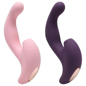 Vibrador Clitoriano Com Penetrador Ponto G Vera Vipmix