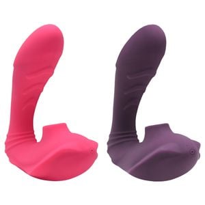 Vibrador Clitoriano Com Penetrador Ponto G Vipmix