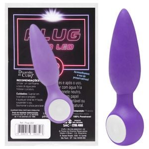 Plug Anal Led Conico Diversao Ao Cubo