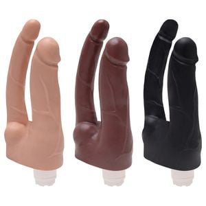 Pênis Duplo Vibrador Interno 17cm Kgel