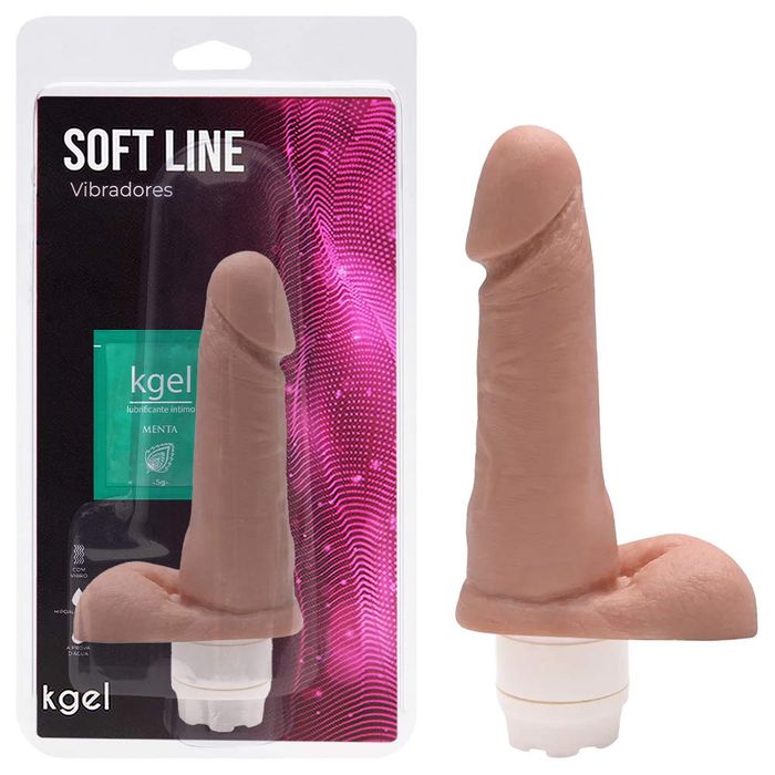 Pênis Vibrador Multivelocidade 17,5 X 3,8cm Kgel