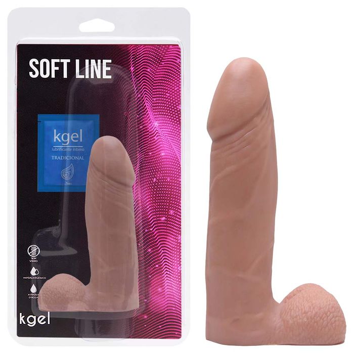 Pênis De Borracha Maciço 15 X 4cm Kgel