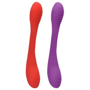 Nina Flexible Vibrador Ponta Dupla 10 Modos Usb Vipmix