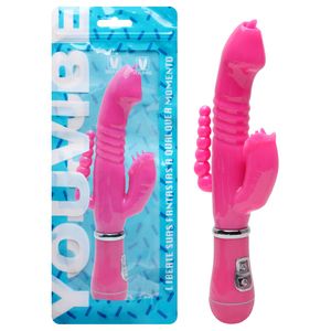 Vibrador Ponto G 12 Modos 3 Em 1 Usb Youvibe Vipmix