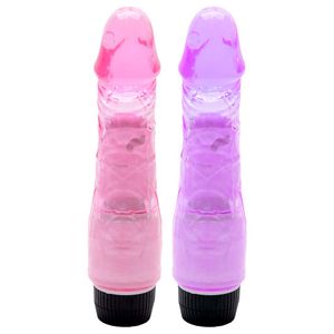 Pênis Realístico Vibrador 18,5 X 4cm Jelly Sexy Import