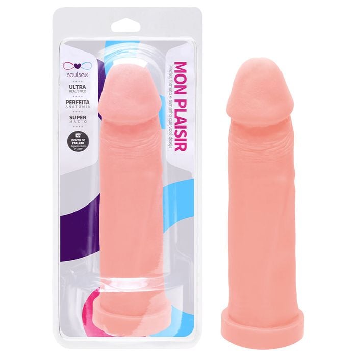 Prótese Maciça Realística 21,5 X 5cm Soulsex