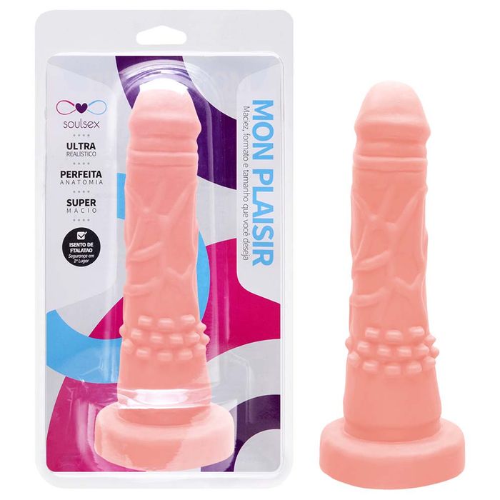 Prótese Maciça Realística 17 X 3,3cm Soulsex