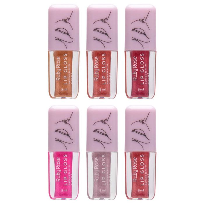 Lip Gloss Brilho Vitamina E 5ml Ruby Rose