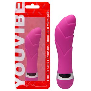 Vibrador Ponto G Aveludado 11,5 X 2,5cm Vipmix