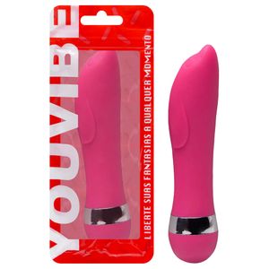 Vibrador Ponto G Aveludado Com 11,5 X 2,5cm Vipmix