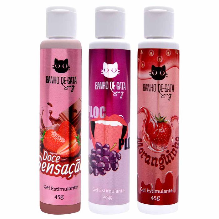 Gel Deslizante Beijável 45g Banho De Gata