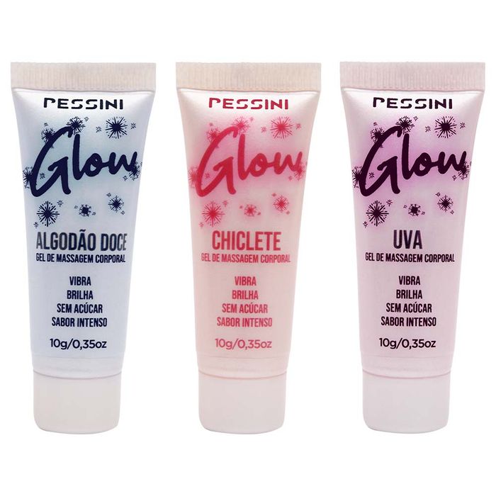 Glow Vibra E Brilha Gel Comestível 10g Pessini