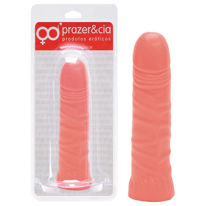 Pênis De Borracha Maciça 16,7 X 3,7cm Prazer E Cia