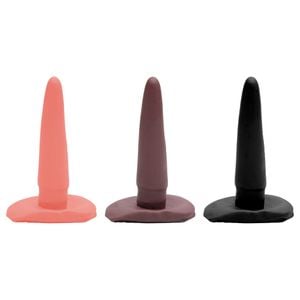 Plug Anal Borracha Maciça 11,2 X 2,5cm Prazer E Cia