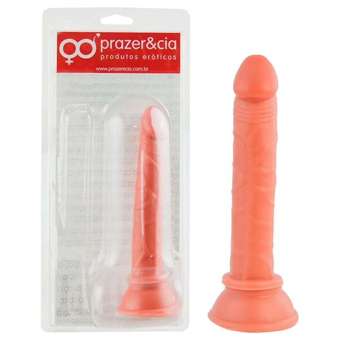 Pênis De Borracha Maciça 14 X 2,5cm Prazer E Cia