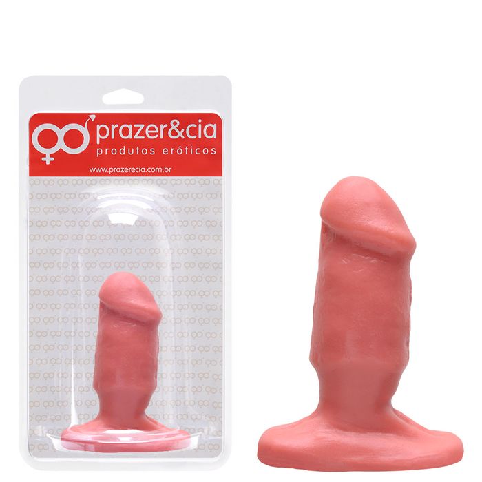 Plug Anal De Borracha Maciça 11 X 3,7cm Prazer E Cia