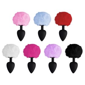 Plug Anal Silicone Pompom Tamanho G Sexy Import