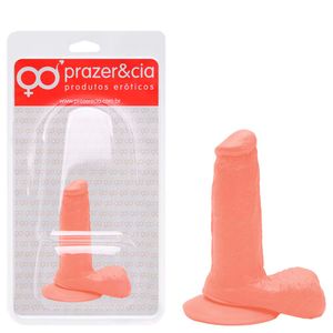 Pênis De Borracha Maciça 12 X 2,7cm Prazer E Cia