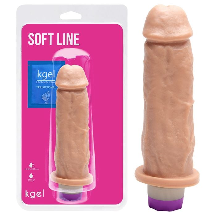 Pênis Vibrador Interno 18 X 4,7cm Kgel