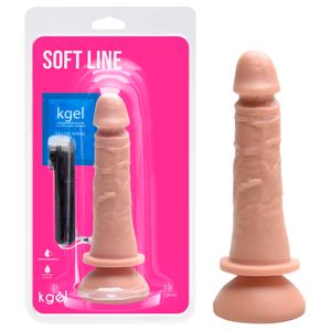 Pênis Vibrador Controle Externo 17,5 X 3,8cm Kgel