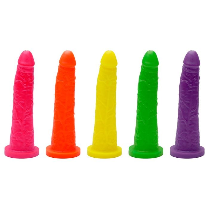 Pênis De Borracha Maciço Colors 18 X 3,5cm Kgel