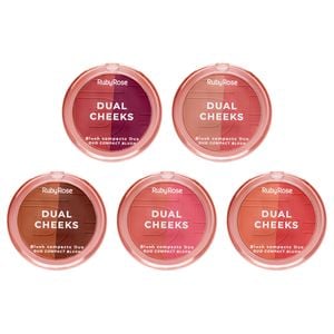 Dual Cheeks Blush Compacto 8,1g Ruby Rose