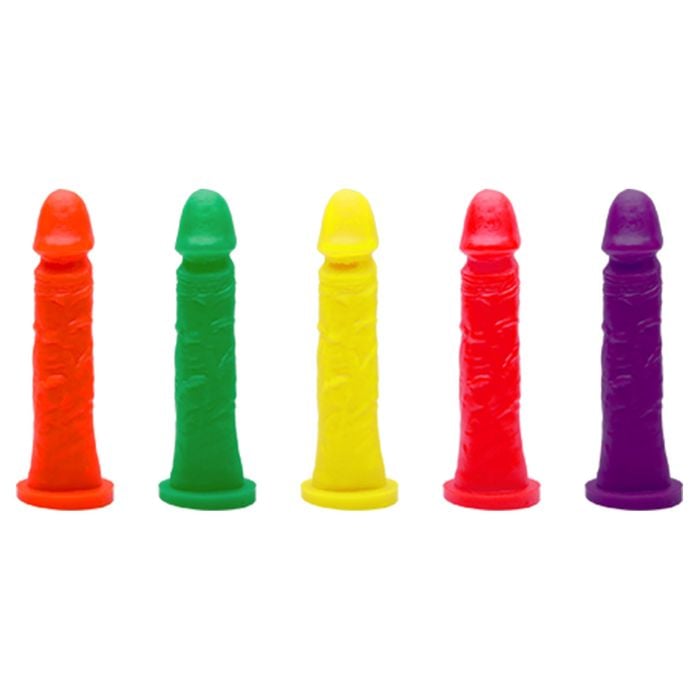 Pênis De Borracha Maciço Colors 17,5 X 3,8cm Kgel
