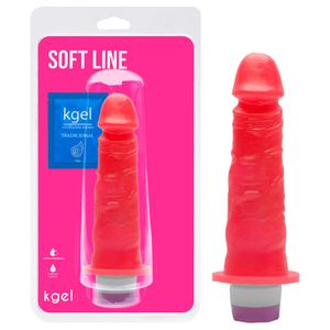 Pênis Vibrador Interno Colors 17,5 X 3,8cm Kgel