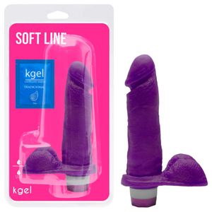 Pênis Vibrador Interno Colors 18,5 X 4,5cm Kgel