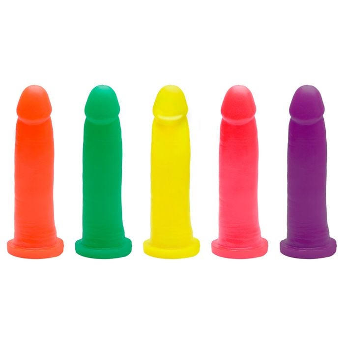 Pênis De Borracha Maciço Colors 13,5 X 3,3cm Kgel