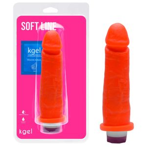 Pênis Vibrador Interno Colors 19,5 X 4cm Kgel