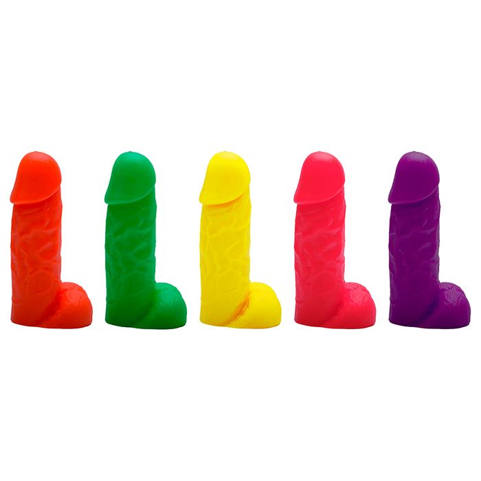 Pênis De Borracha Maciço Colors 18 X 5cm Kgel