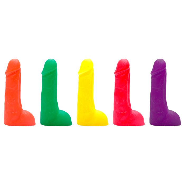 Pênis De Borracha Maciço Colors 16,5 X 3,5cm Kgel