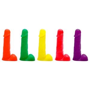 Pênis De Borracha Maciço Colors 16 X 3,5cm Kgel