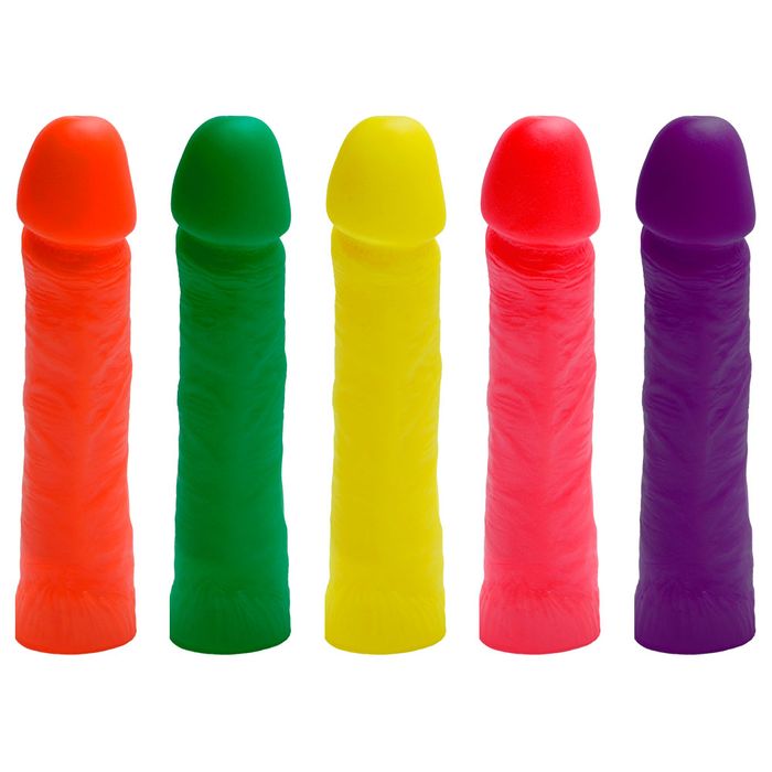 Pênis De Borracha Maciço Colors 23 X 4,5cm Kgel