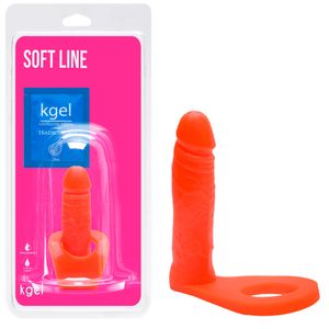 Anel Com Pênis Companheiro Colors 12 X 3cm Kgel