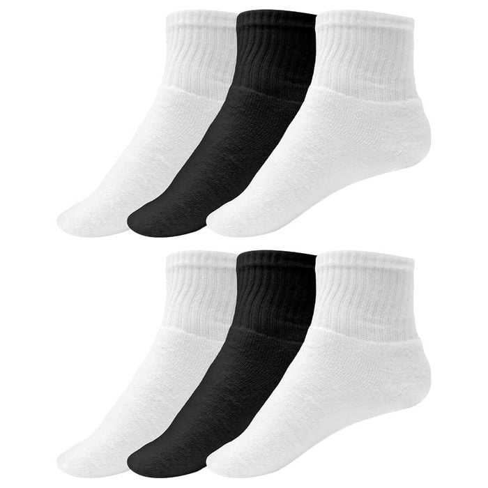 Kit 06 Pares Meia Sport Cano Longo Perrutextil