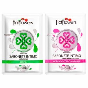 Sabonete íntimo Líquido Sachê 8ml Hot Flowers
