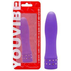 Vibrador Diamond Toque Aveludado 10 X 2,2cm Vipmix