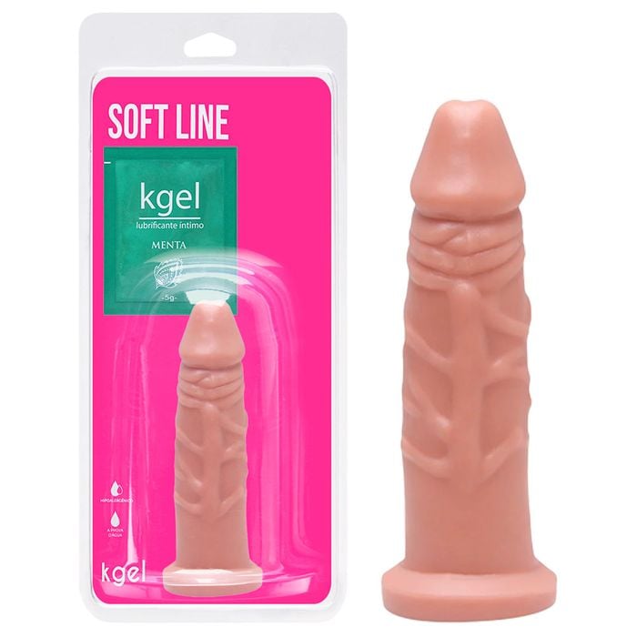 Pênis De Borracha Maciço 12 X 3cm Kgel