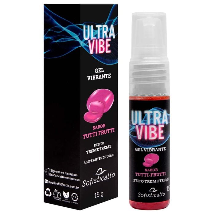 Ultra Vibe Gel Vibrante Beijável 15g Sofisticatto