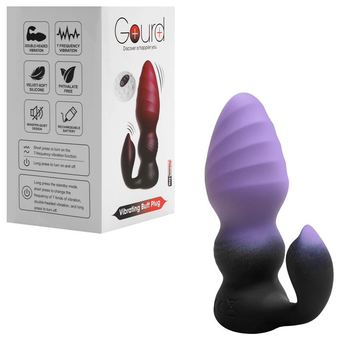 Plug Anal 7 Vibrações Gourd Gradiente Usb Vipmix