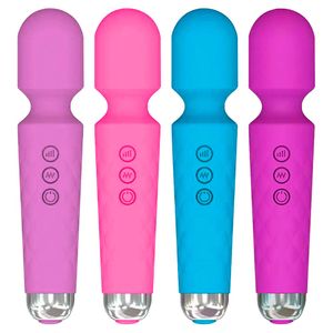 Vibrador Varinha Mágica 28 Modos Usb Yaffa
