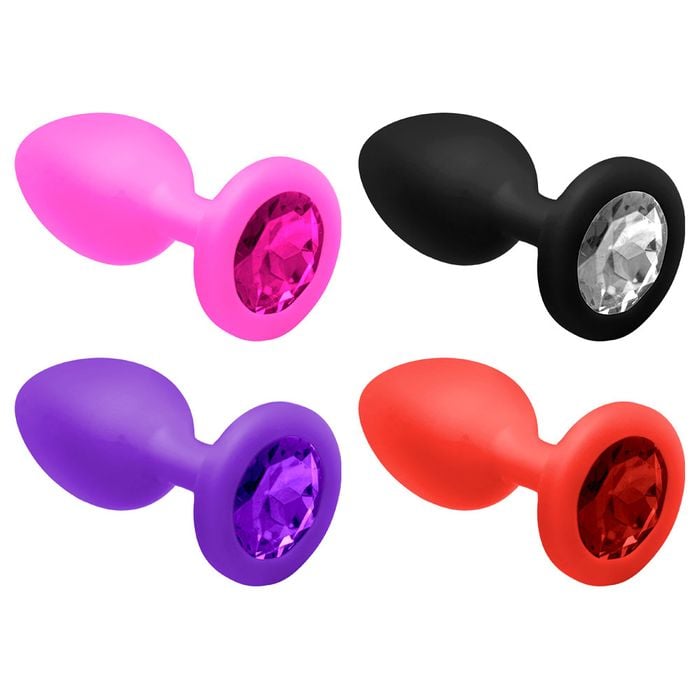 Plug Anal Silicone Com Pedra Tamanho P Vipmix