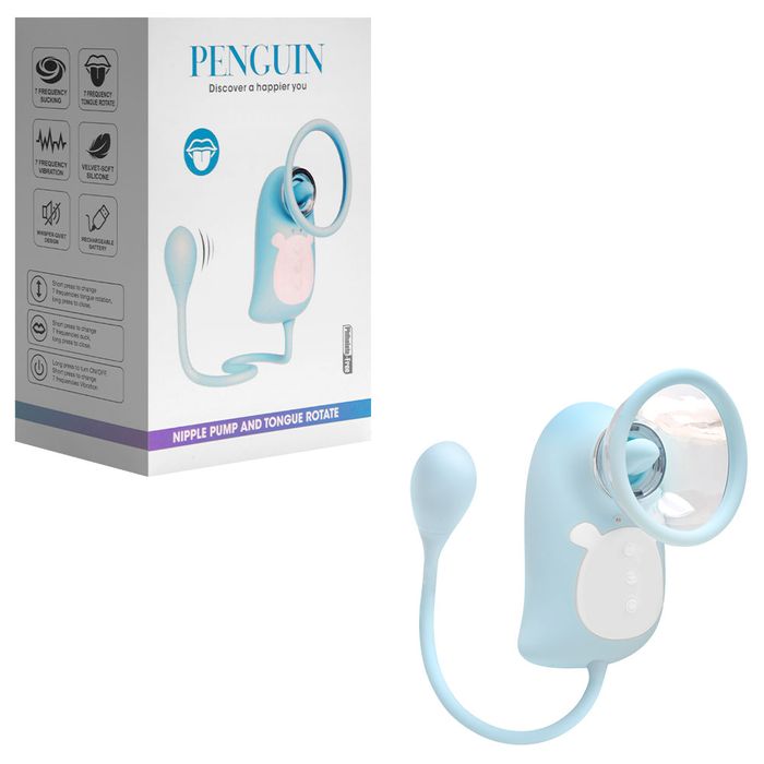 Sugador Clitoriano Penguin Língua E Bullet Vipmix